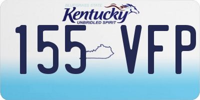 KY license plate 155VFP