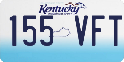 KY license plate 155VFT