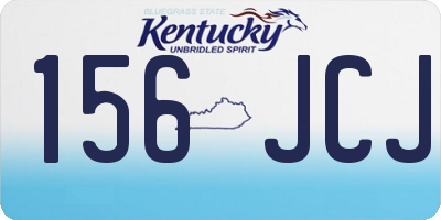 KY license plate 156JCJ