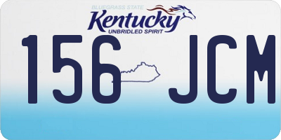 KY license plate 156JCM