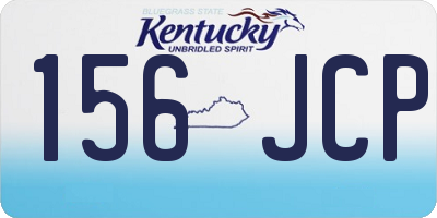 KY license plate 156JCP