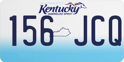 KY license plate 156JCQ