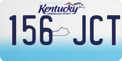 KY license plate 156JCT
