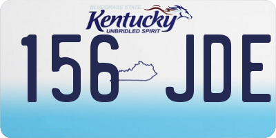 KY license plate 156JDE