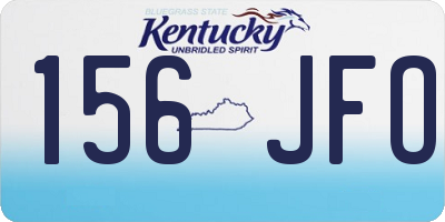 KY license plate 156JFO