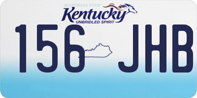 KY license plate 156JHB