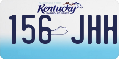 KY license plate 156JHH
