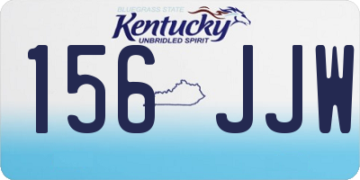 KY license plate 156JJW