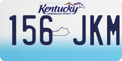 KY license plate 156JKM