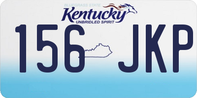 KY license plate 156JKP