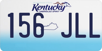 KY license plate 156JLL