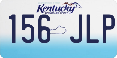 KY license plate 156JLP
