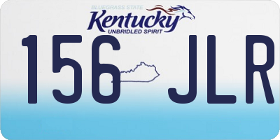 KY license plate 156JLR