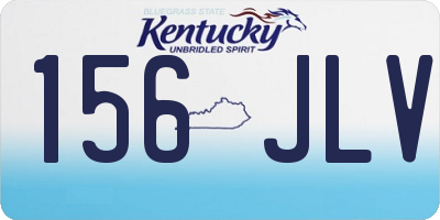 KY license plate 156JLV