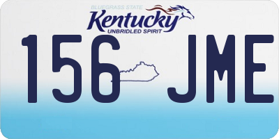 KY license plate 156JME