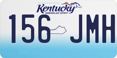 KY license plate 156JMH