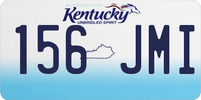 KY license plate 156JMI