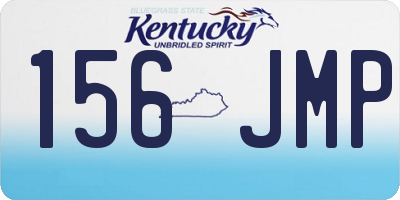 KY license plate 156JMP