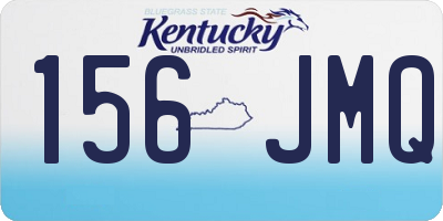 KY license plate 156JMQ