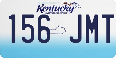 KY license plate 156JMT