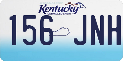 KY license plate 156JNH