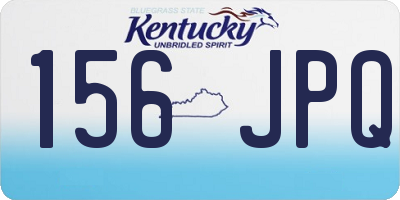 KY license plate 156JPQ