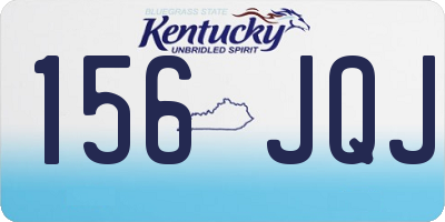 KY license plate 156JQJ