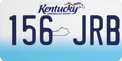 KY license plate 156JRB