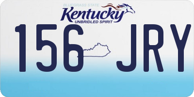 KY license plate 156JRY