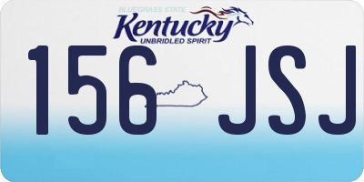 KY license plate 156JSJ