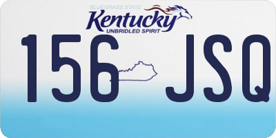 KY license plate 156JSQ