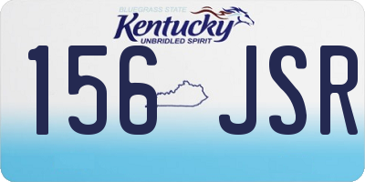 KY license plate 156JSR