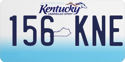 KY license plate 156KNE