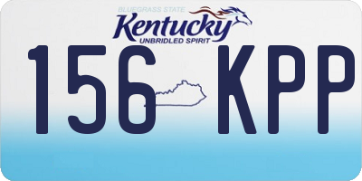 KY license plate 156KPP