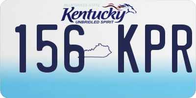 KY license plate 156KPR