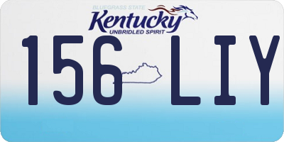 KY license plate 156LIY