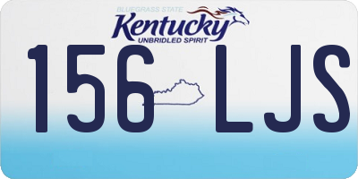 KY license plate 156LJS