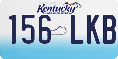 KY license plate 156LKB