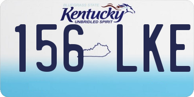 KY license plate 156LKE