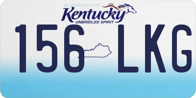 KY license plate 156LKG