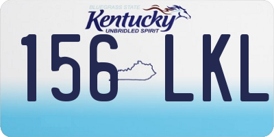 KY license plate 156LKL