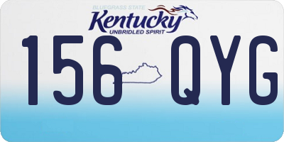 KY license plate 156QYG