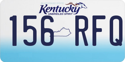 KY license plate 156RFQ