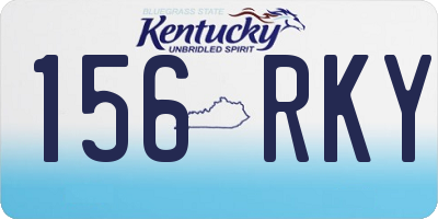 KY license plate 156RKY