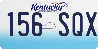 KY license plate 156SQX