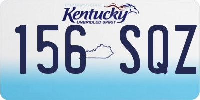 KY license plate 156SQZ