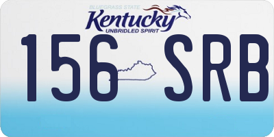 KY license plate 156SRB