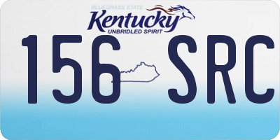 KY license plate 156SRC