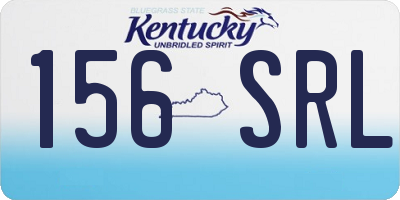 KY license plate 156SRL