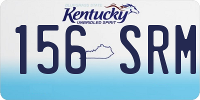 KY license plate 156SRM